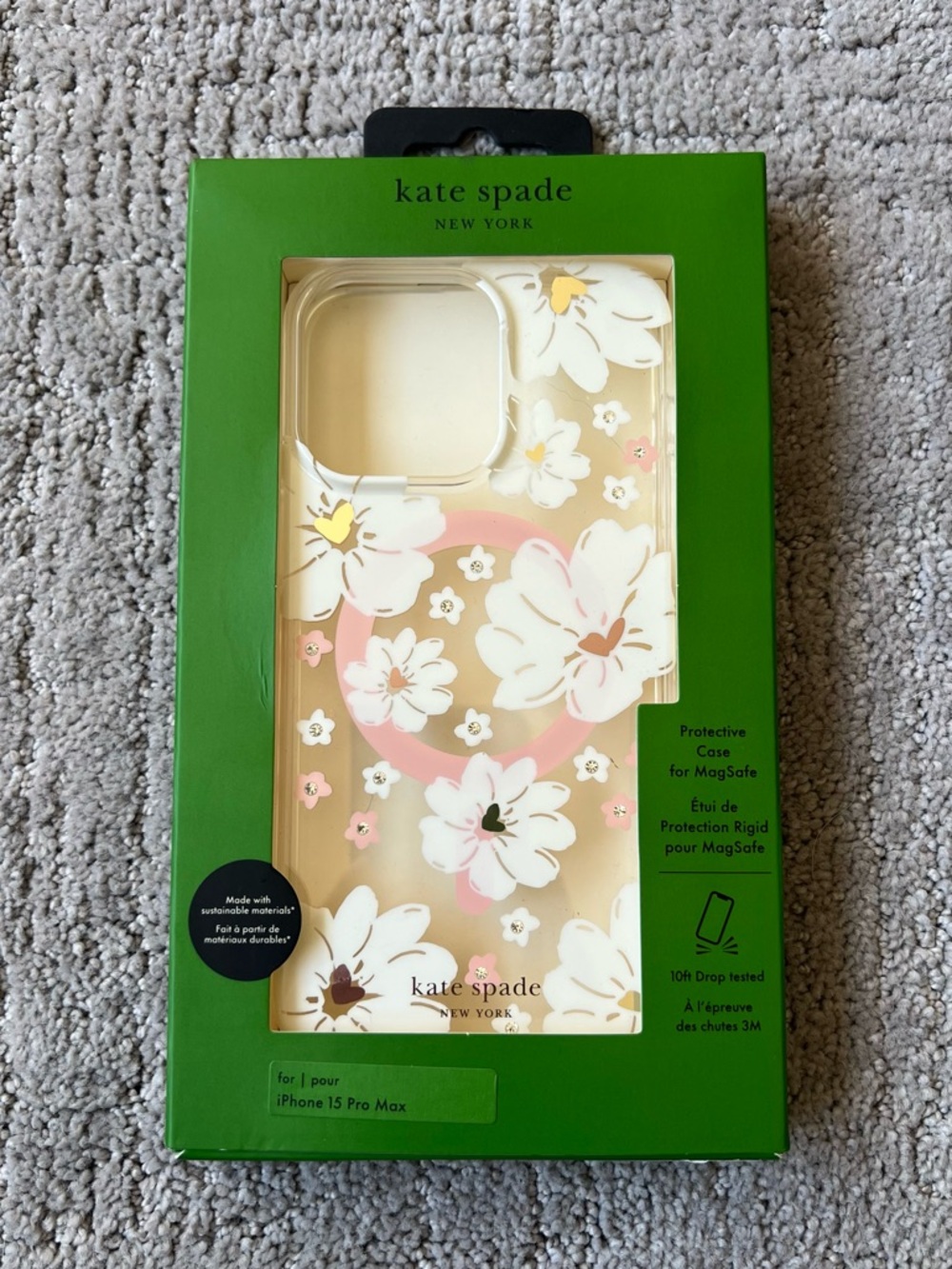 Kate Spade Floral iPhone 15 Pro Max Case